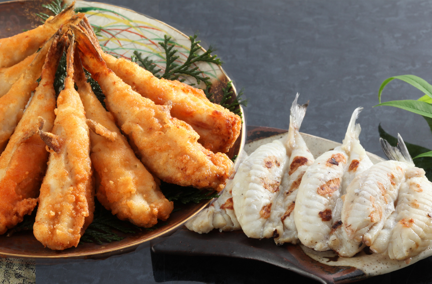 ふぐ唐揚・一夜干・たたき